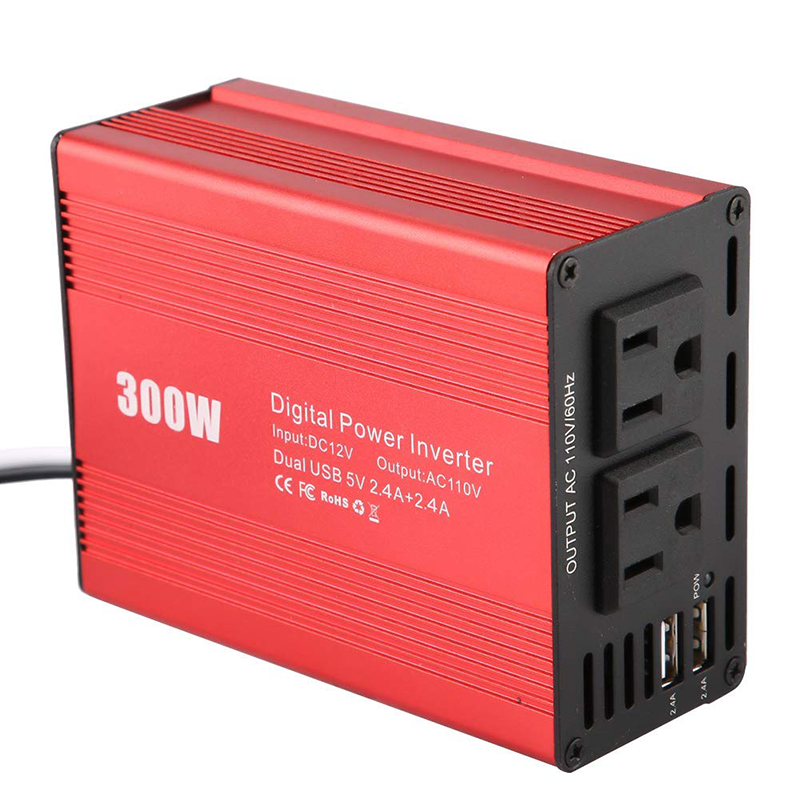 300W車載逆變器 DC12V轉AC110V/220V汽車點煙插座